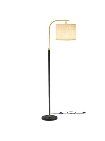 VASAGLE Stehlampe Lusia in Schwarz - (B)30 x (H)(150-175) x (T)30 cm