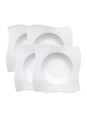 Villeroy & Boch 4er Set Pastateller NewWave in 28 x 28 cm in weiß