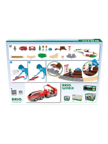 Brio Brio Aktionsspiel Zugset mit Rückziehmotor in bunt