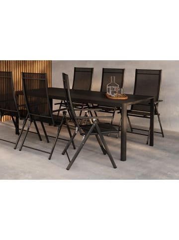 ebuy24 Gartenset Giardini Schwarz 90 x 200 cm