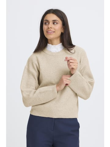 Oxmo Strickpullover OXBMMOLARA ONECK in Natur