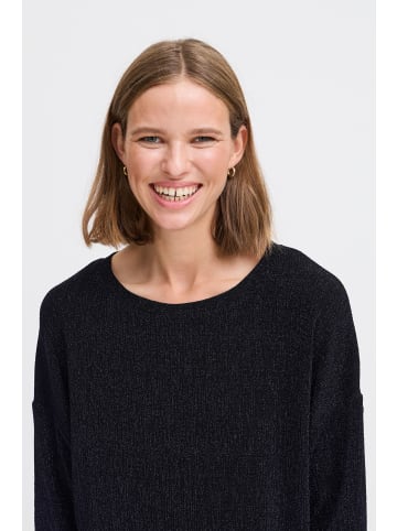 b. young BYSHILOH LS TOP - JERSEY Loose fit in Navy Blazer Mix