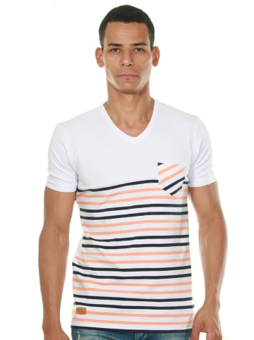 FIOCEO T-Shirt in orange/weiss