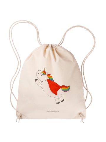 Mr. & Mrs. Panda Jutebeutel Einhorn Super ohne Spruch in Creme