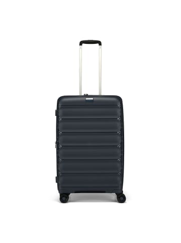 D&N Travel Line 4700 4 Rollen Trolley 68 cm mit Dehnfalte navy