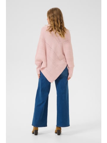 Cream Poncho CRHoliday Loose fit in Sepia Rose Melange