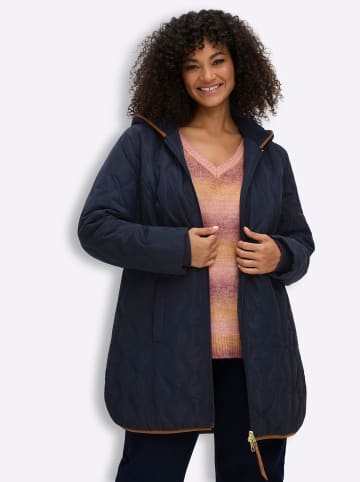 sheego Steppjacke in tiefblau
