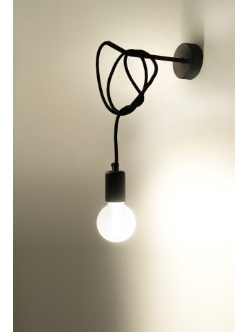 Nice Lamps Wandleuchte SPIDER in Schwarz mit langem Kabel loft design 1XE27 NICE LAMPS