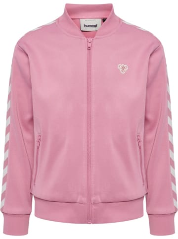 Hummel Kinder Trainingsjacke "Hmljr Archive Reg Poly Zip Jacket" in Rosa