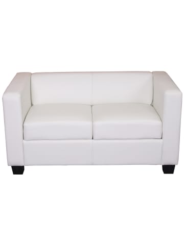 MCW 2er Sofa Lille, Kunstleder, Kunstleder, weiß