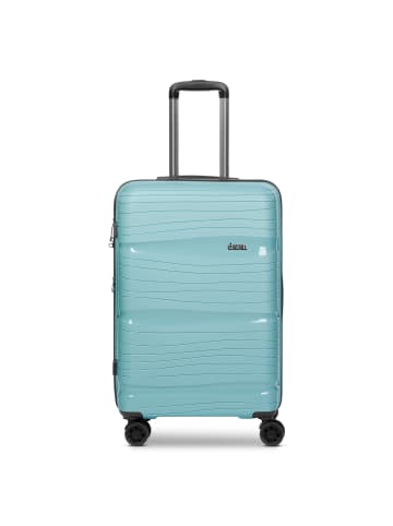 D&N Travel Line 4300-Plus 4 Rollen Trolley M 65 cm mit Dehnfalte in reef waters