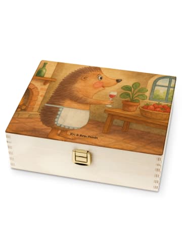 Mr. & Mrs. Panda Teedose Igel Wein Design ohne Spruch in Weiß