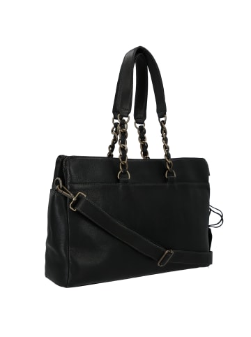 Cowboysbag Chained Barton Schultertasche Leder 40 cm in black
