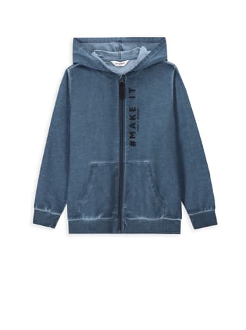 Coccodrillo Sweatshirt mit Reißverschluss in blau