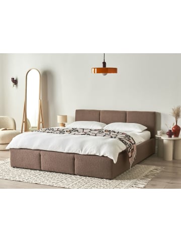 Beliani 2-tlg Doppelbett BOUSSE in Beige