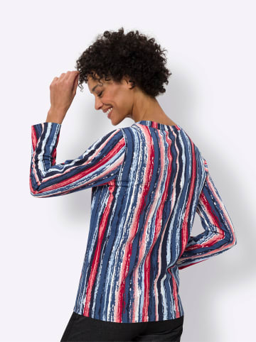 Sieh an! Druck-Shirt in marine-erdbeere-bedruckt