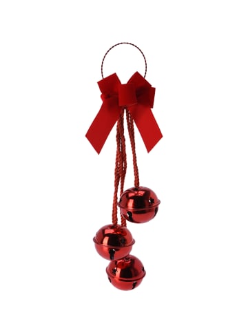 Home&Styling Collection Weihnachtsschmuck Türdeko GLOCKEN, 3er-Set in Rot, (B) 14 x (H) 46 x (L) 14 cm