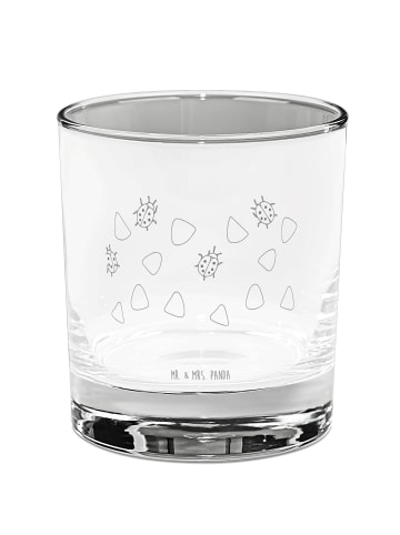Mr. & Mrs. Panda Longdrinkglas Marienkäfer Design ohne Spruch in Weiß