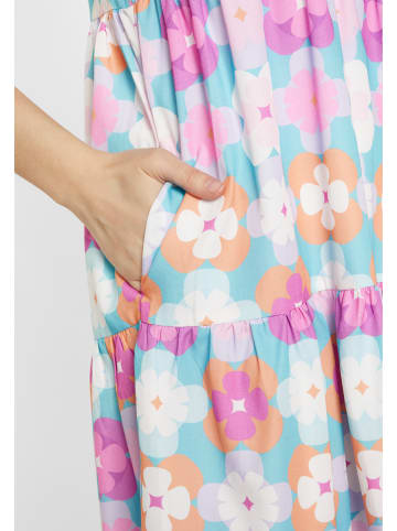 gaya Women Dress in multicolour sky blue