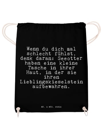 Mr. & Mrs. Panda wander rucksack Wenn du dich mal... mit Spruch in Schwarz