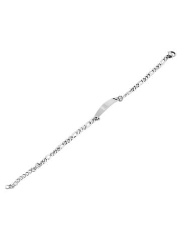 Adeliás Damen Armband aus Edelstahl 19 cm in silber