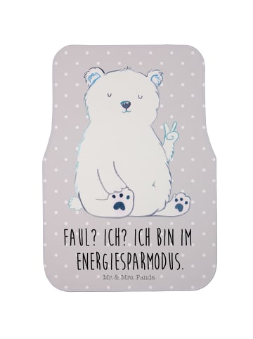 Mr. & Mrs. Panda Matte Auto Eisbär Faul mit Spruch in Grau Pastell