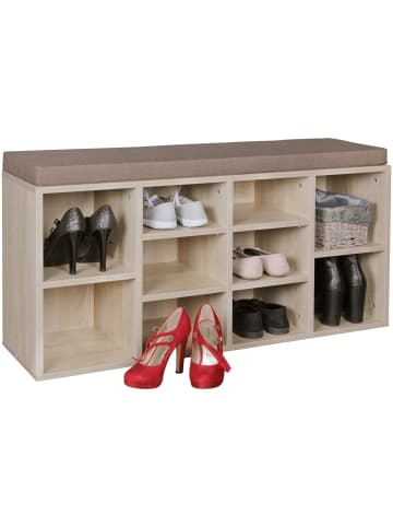 KADIMA DESIGN Schuhbank mit Stauraum & Sitzfläche - stilvolle Wohnraumlösung in Beige