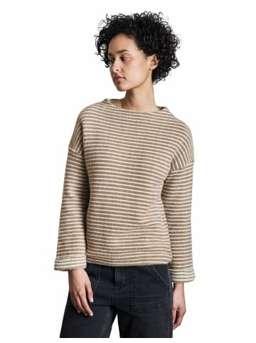Street One Rundhalspullover für Damen in beige