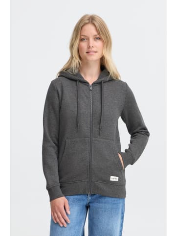 Oxmo Kapuzenfleecejacke OXKAREN ZIPHOODIE in Grau