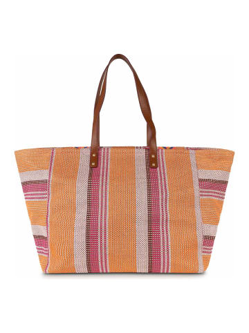 Oilily Stripes Shopper Tasche 39 cm in beetroot purple