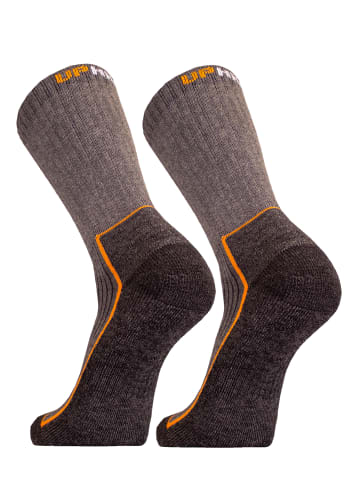 UphillSport Wander-Socken 'SAANA' 2er Pack in Grey