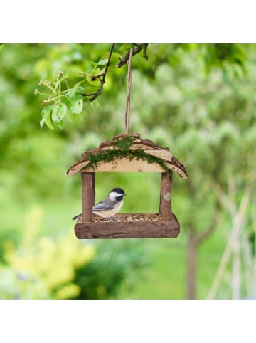 relaxdays Vogelfutterhaus in Natur