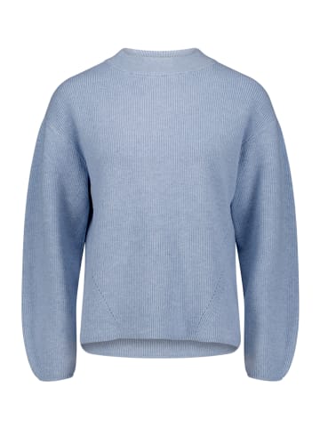Betty Barclay Strickpullover mit Stehkragen in Blue Fog Melange