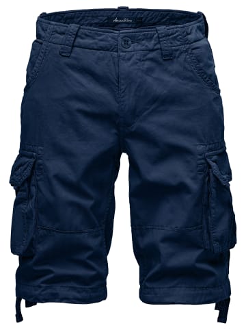 Amaci&Sons Cargoshorts CRYSTAL in Navyblau