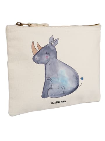 Mr. & Mrs. Panda Pouch Einhorn Nashorn ohne Spruch in Weiß