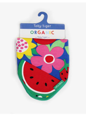 Toby Tiger Dreieckstuch mit Früchte Print in bunt