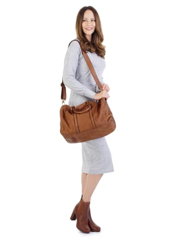 Forty degrees Reisetasche echt Leder in cognac