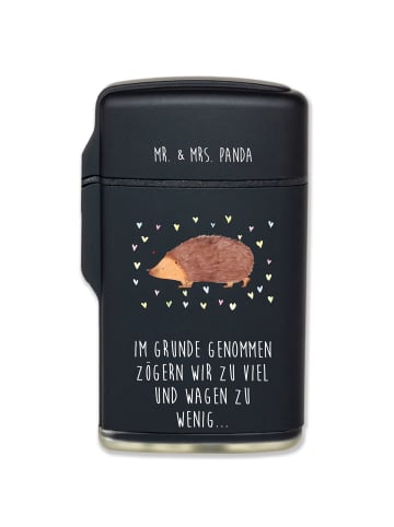 Mr. & Mrs. Panda sturmfeuerzeug Igel Herzen mit Spruch in Schwarz