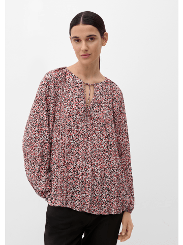 s.Oliver BLACK LABEL Bluse langarm in Mehrfarbig-pink