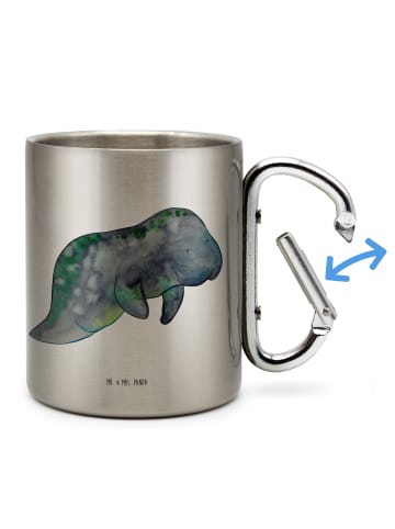 Mr. & Mrs. Panda Thermobecher Seekuh Chillen ohne Spruch in Silber