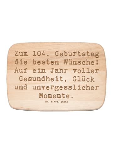 Mr. & Mrs. Panda Holzbrett Spruch 104. Geburtstag Glückwünsche m... in Transparent