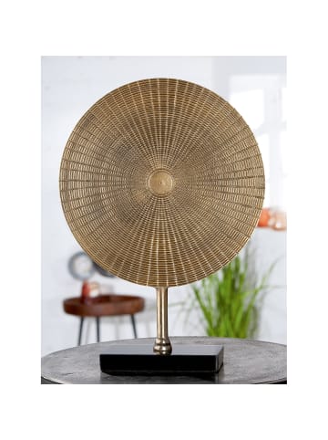 GILDE Skulptur "Round" in Gold - H. 50 cm - B. 35,5 cm