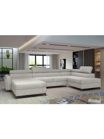 MF Design Joseppe Recamiere Rechts in Beige -  (L) 200 x (B) 360 x (H) 92 cm