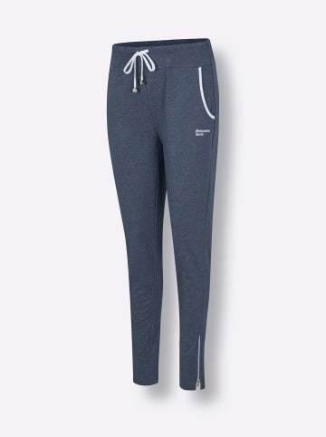 WITT WEIDEN Freizeithose in dunkelblau-meliert