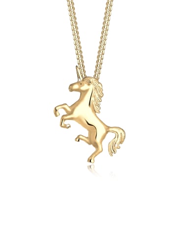 Elli Halskette 925 Sterling Silber Einhorn in Gold