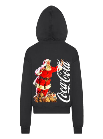 F4NT4STIC Ultra Heavy Hoodie Coca Cola Leaning Santa in schwarz