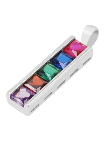 Adeliás Damen Anhänger aus 925 Silber mit Zirkonia in silber