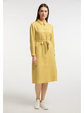Usha Damen Blusenkleid in Gelb