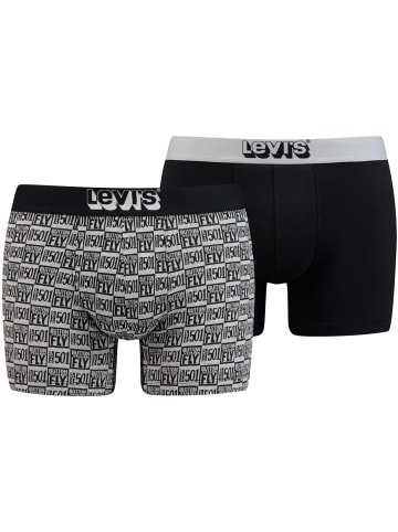 Levi´s Boxershorts 2er Pack in Schwarz / Grau