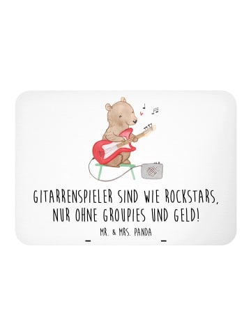 Mr. & Mrs. Panda Magnet Gitarre Helden mit Spruch in Weiß